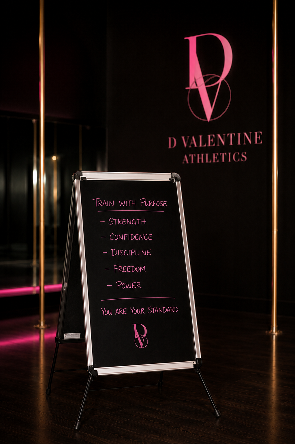 Portrait of D, founder of D Valentine Athletics